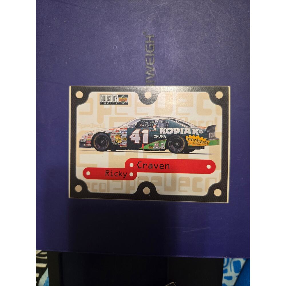 Ricky Craven 41 Kodiak 1996 Upper Deck Collector's Choice SpeeDecal Insert Card